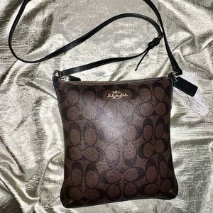 Dark Brown Crossbody Square Bag